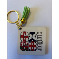 key ring square tree stump